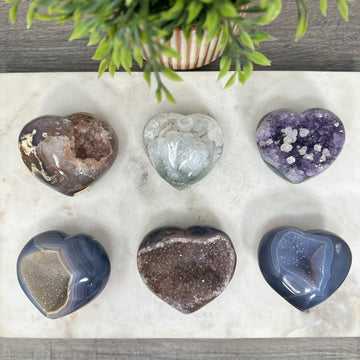 Mixed Minerals Hearts Set - MHLT0257