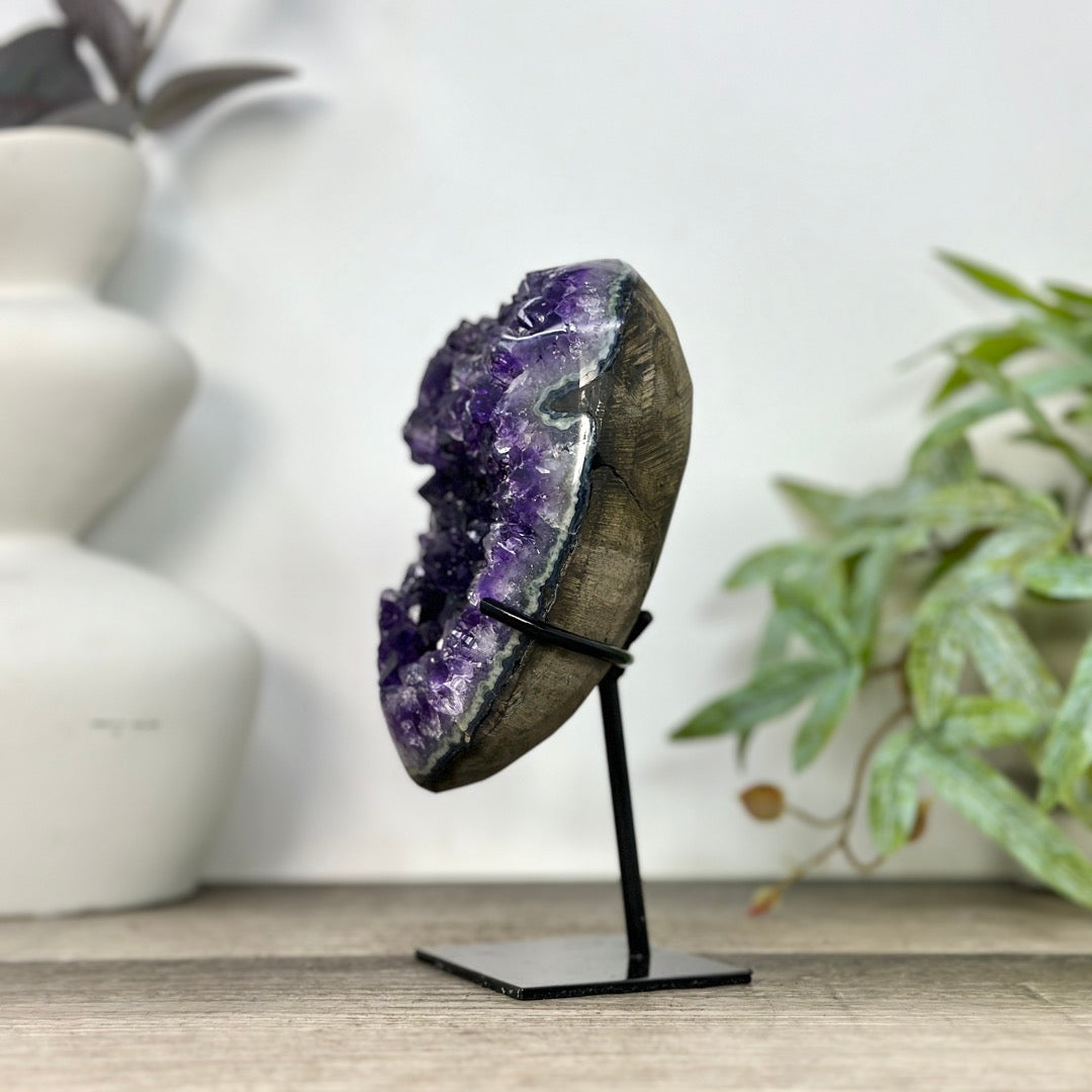Natural uruguayan Amethyst Cluster on Stand - MWS3270