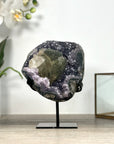 Unique Amethyst Cluster With Rare Calcite Formation – One-of-a-Kind Crystal - MWS2504