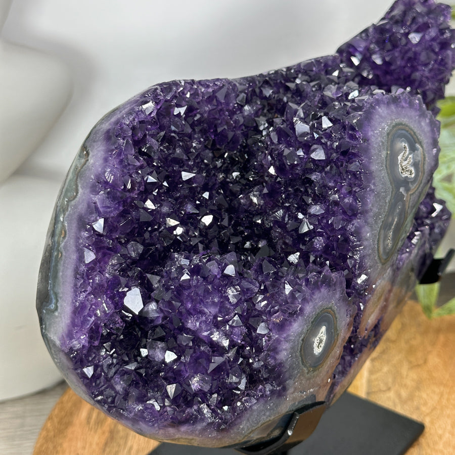 Unique Natural Amethyst Specimen with A+ Grade Crystals &amp; Stalactite Formations - MWS3103