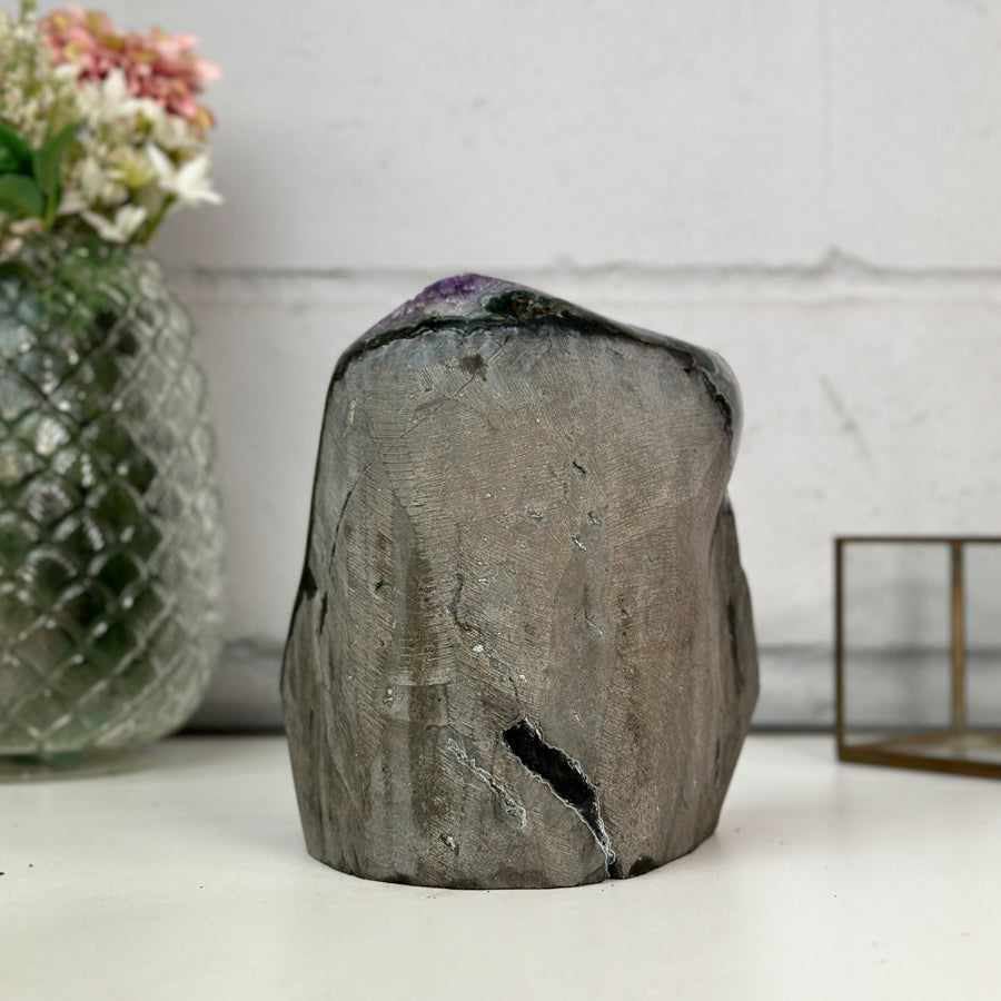 Amethyst Cathedral with Polished Edges– Deep Purple Crystal Geode from Uruguay - CBP1205