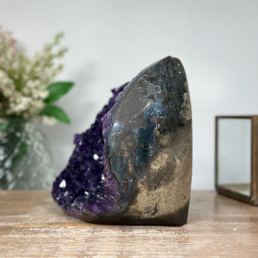 Top Quality Natural Amethyst Crystal Cave Self Standing Centerpiece - CBP0966