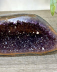Uruguayan Amethyst Geode with Polished Agate Shell - STGE0118