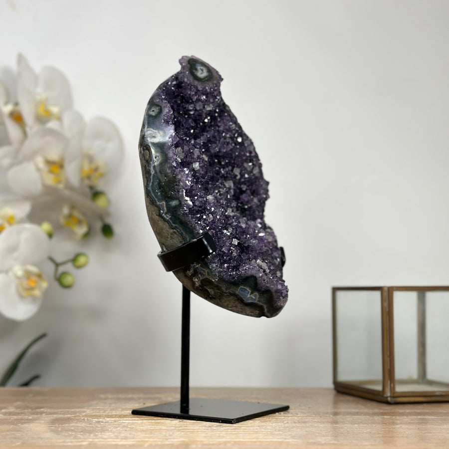 Stunning Natural Amethyst Crystal with Calcite Formations - MWS1871