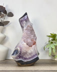 Large Sugar Amethyst & Agate Free Form Statement Piece from Uruguay - CBP1438