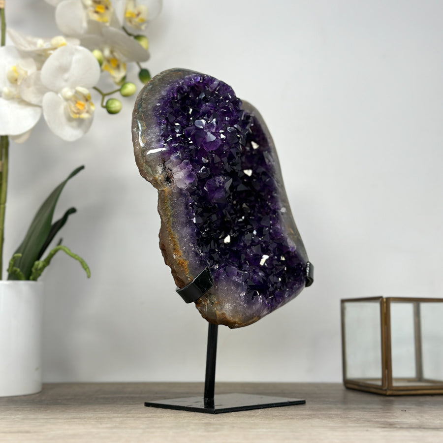Top GRade Natural Deep Purple Amethyst Geode - MWS2035