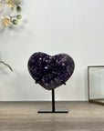 Uruguayan Amethyst Stone Heart Carving - HST0323