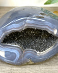 Blue Agate Polished Geode from Uruguay - STGE0079