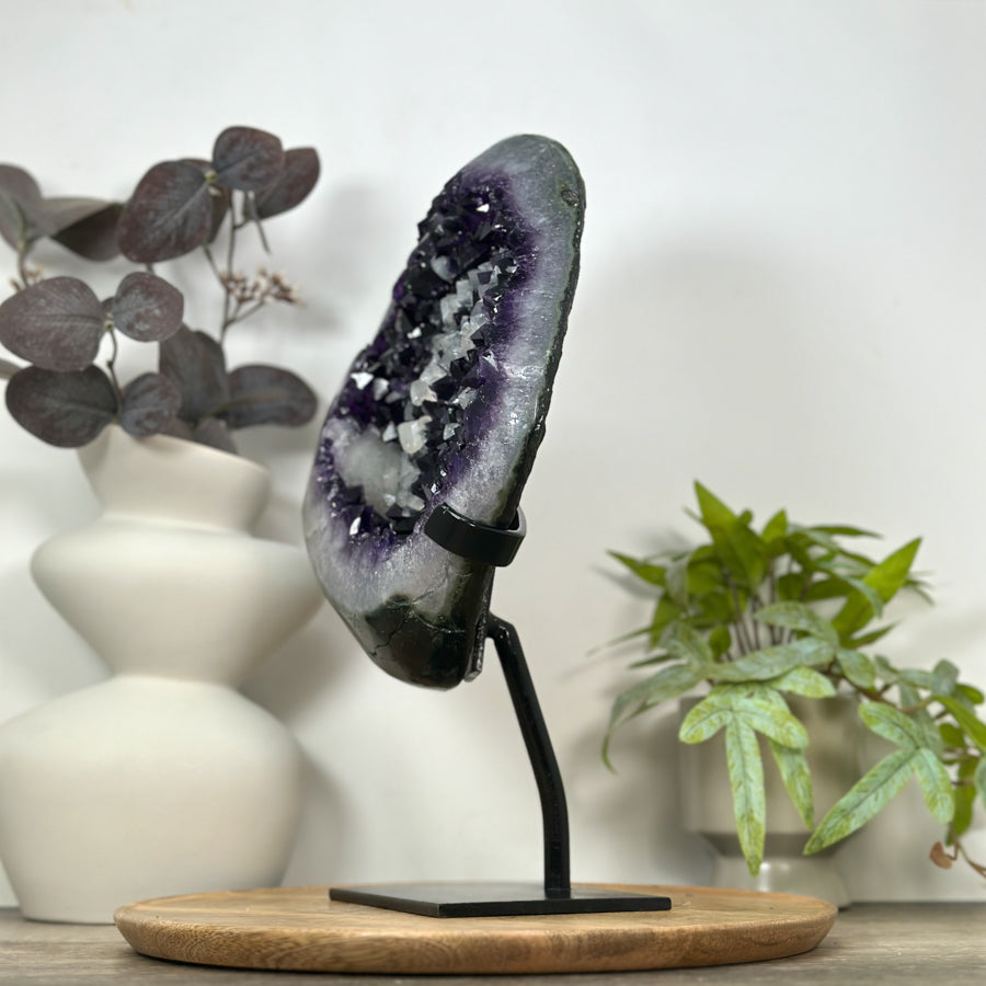 XXL Natural Uruguayan Amethyst Geode with Calcite Formations - MWS3079