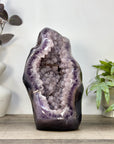 Huge Polished Sugar Amethyst & Agate Geode Statement Piece - CBP1436