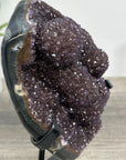 Druzy Amethyst Cluster With Agate Shell and Stalactite Formations - MWS2505
