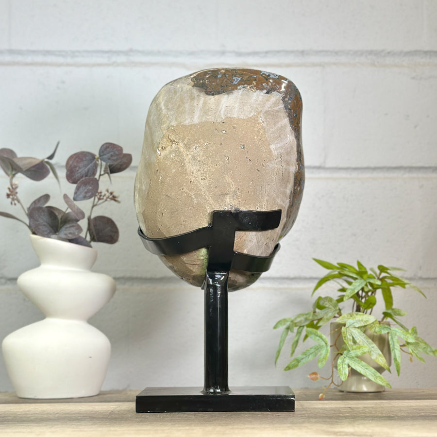 Top Grade Uruguayan Amethyst Geode - Stand Included - MWS3147