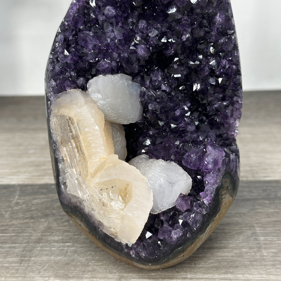 Top Quality Amethyst Cathedral with Calcite Crystal Formation - CBP1290