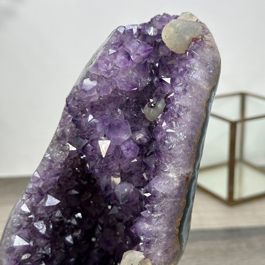 Natural Uruguayan Amethyst Geode on Stand - MWS2980