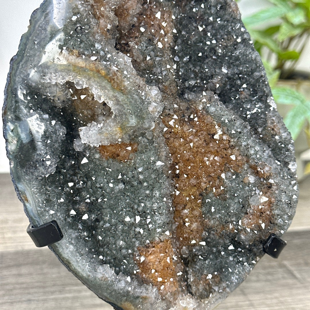 Top Grade Natural Amethyst Stalacite Formation with Agate Shell - MWS3301