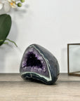 Amethyst & Green Jasper Stone Geode from Uruguay - STGE0016
