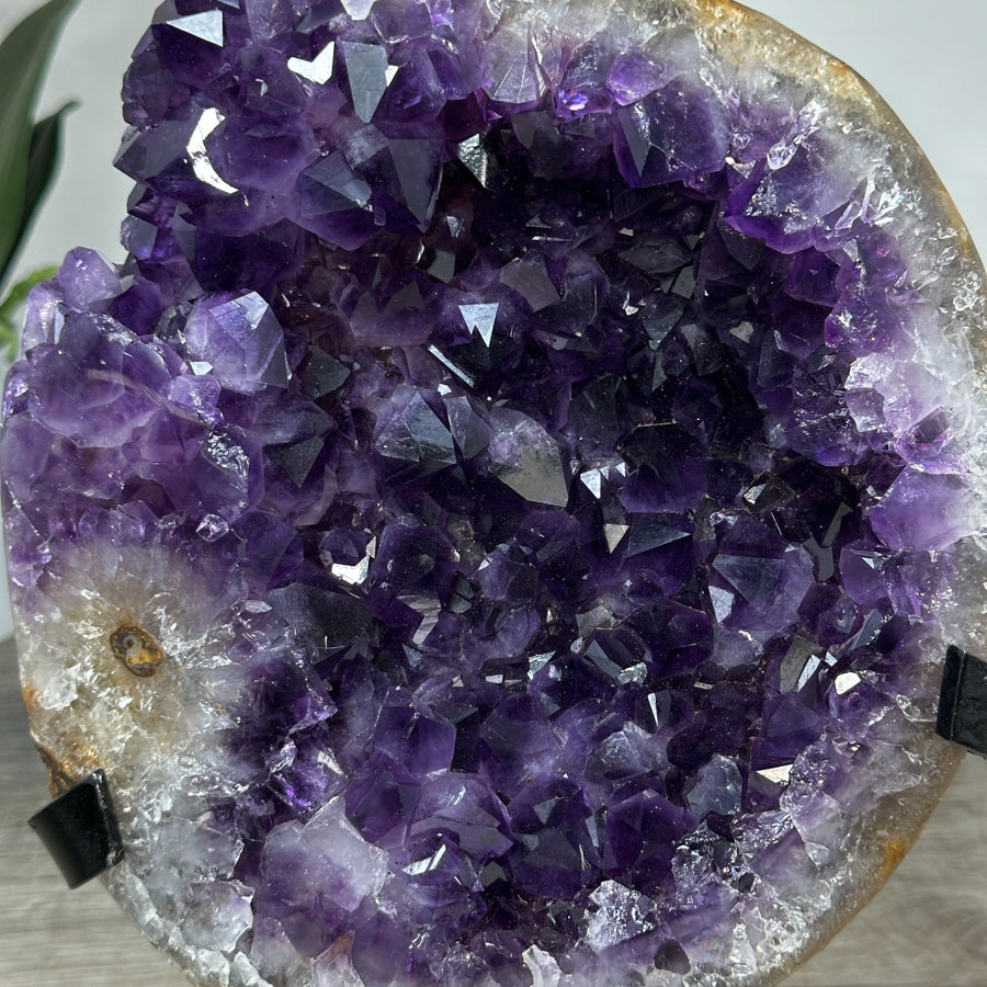 A Grade Amethyst Crystal Cluster with Large Deep Purple Crystals - MWS2032