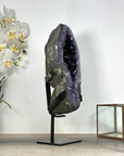 Large Natural Uruguayan Amethyst Geode on Metal Stand - MWS2572