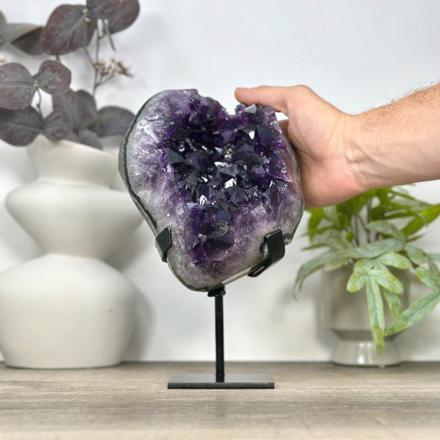 Natural Uruguayan Amethyst Crystal Formation - MWS3083