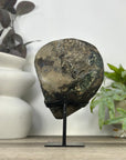 Deep Purple Amethyst Cluster with Green Jasper Shell - MWS3319