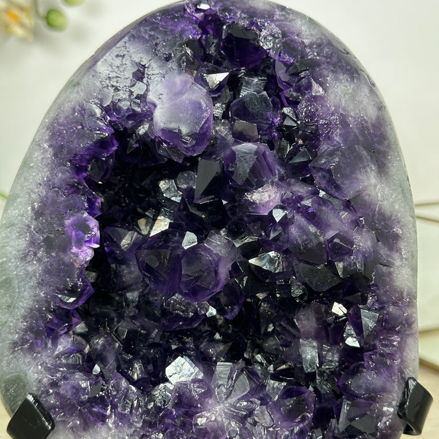 Premium Quality Uruguayan Amethyst Geode on Stand - MWS3031