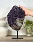 Huge Natural Bicolor Amethyst Cluster - Stand Included - MWS3041