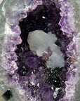 Natural Amethyst Geode with Calcite Crystal Formation - MWS2185