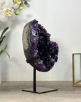 Deep Purple Natural Amethyst Geode with Stand - MWS2588