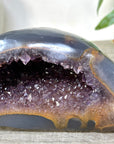 Amethyst & Blue Agate Stone Geode - STGE0076