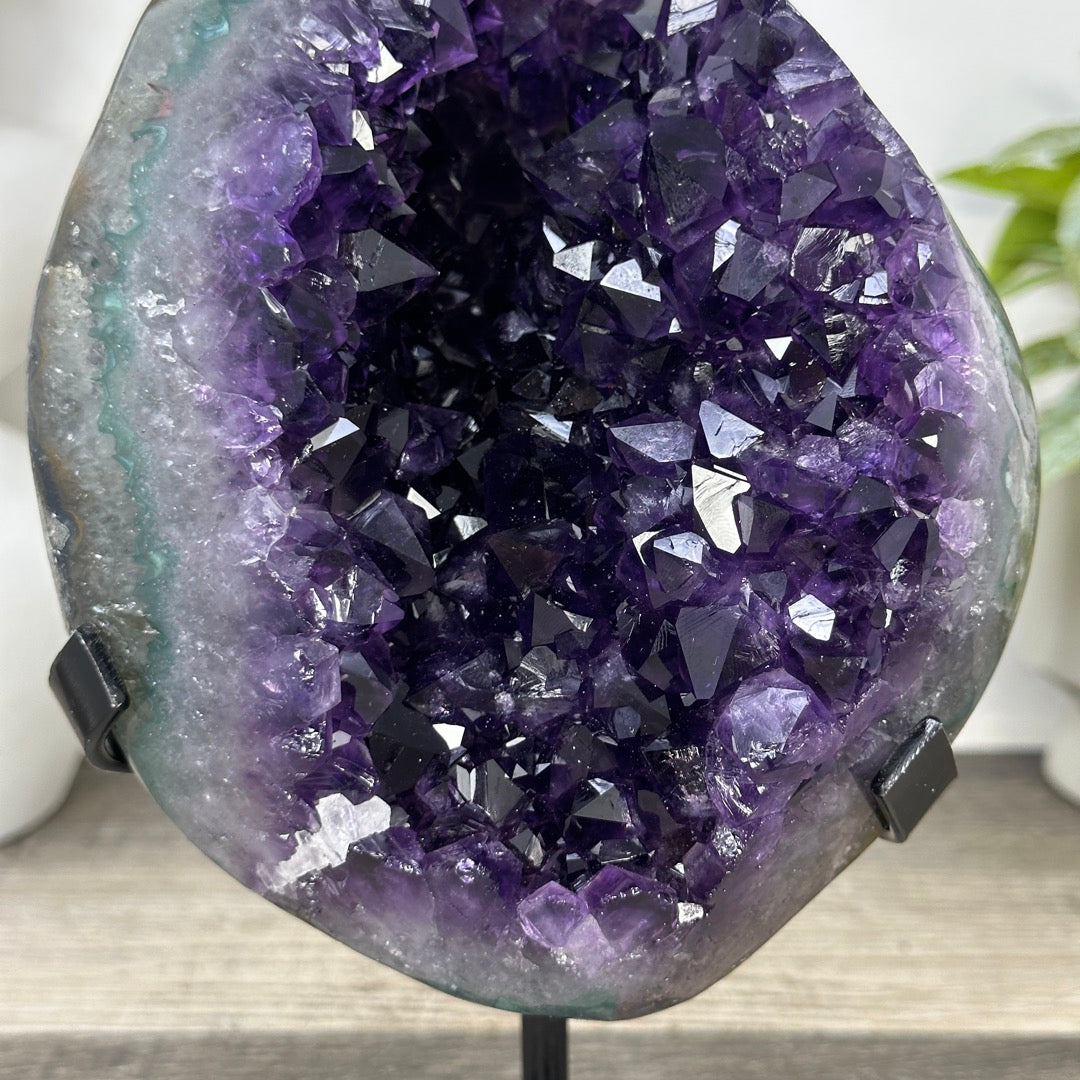 Top Quality Natural Amethyst Crystal Cluster on Stand - MWS3382