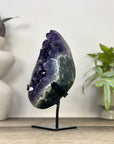Top Quality Natural Amethyst Geode with Green Japer Shell - MWS3348