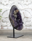 Natural Amethyst Geode with Calcite Crystals Inclusions - MWS0320