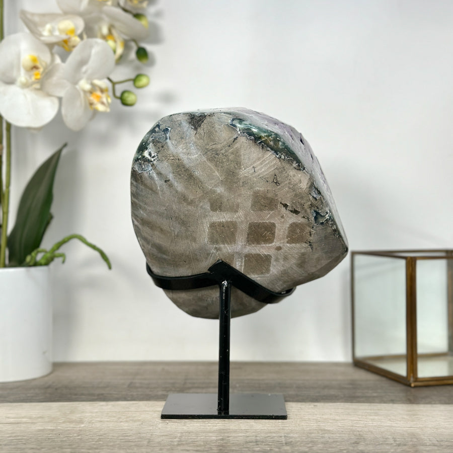 Amethyst Geode Cluster with Large Purple Crystal Points - MWS2698