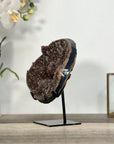 Brown Tone Druzy Agate Geode for Home Decor Display - MWS2675