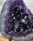 A+ Grade Amethyst Cluster from Uruguay on Metal Stand - MWS3053
