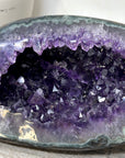 Natural Amethyst Geode with Green Jasper Shell From Uruguay - STGE0113