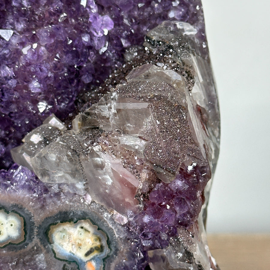 XXL Natural Amethyst Cathedral with Calcite Crystals - CBP1080