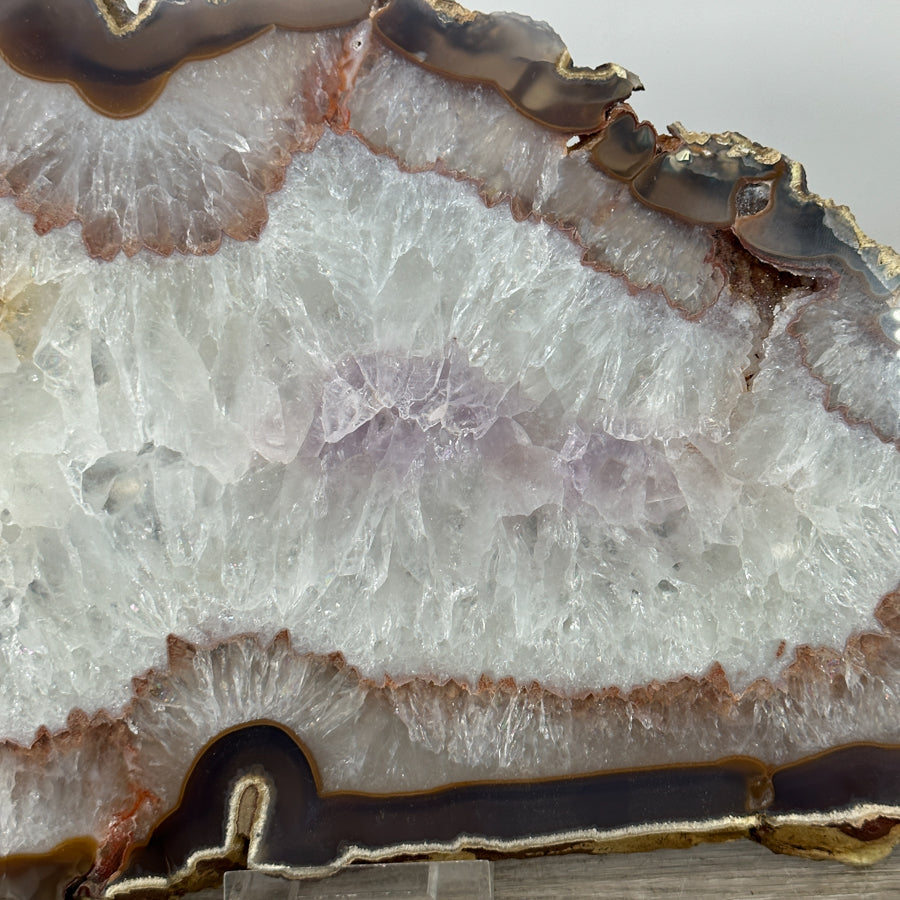 Natural Quartz Stone Slice tray for Home Decor - SLC0011