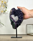 Unique Natural Top Grade Amethyst Geode with Calcite Formation - MWS3027