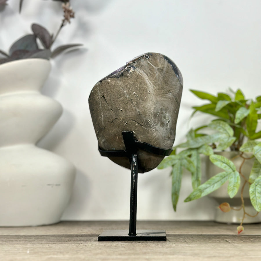 Natural Amethyst Crystal Cluster on Stand - MWS3210