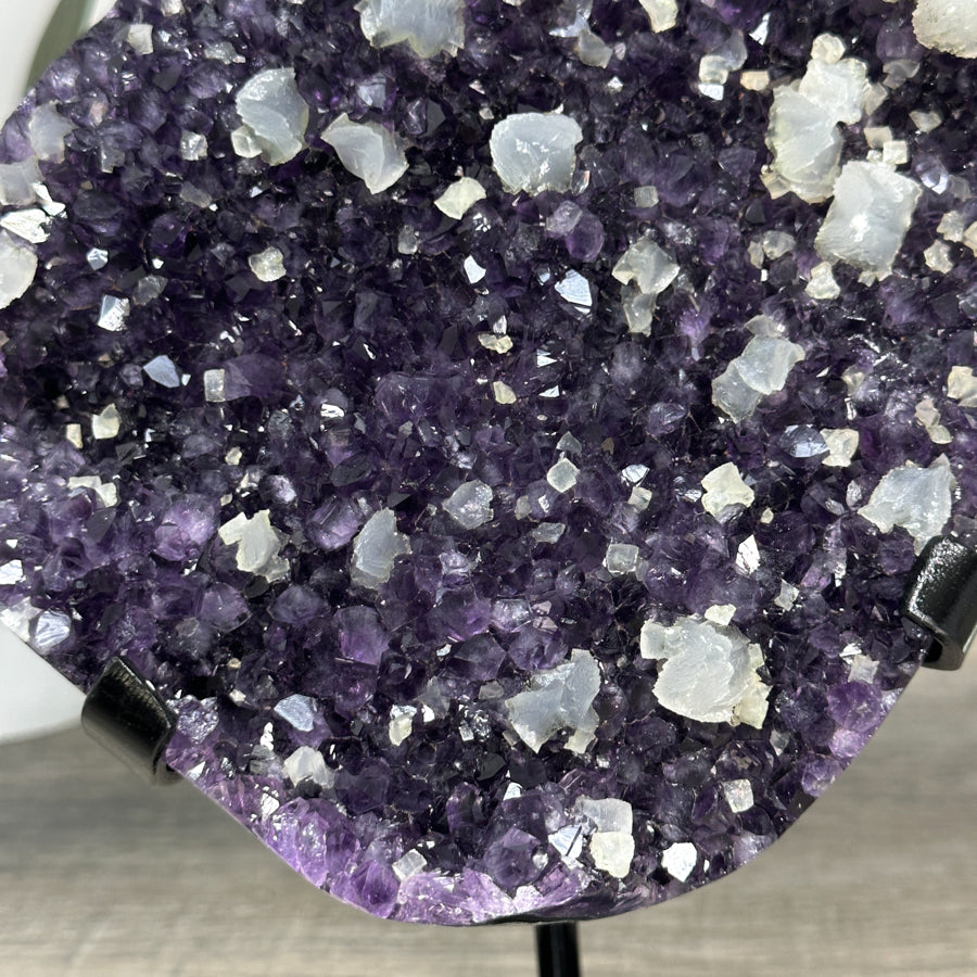 Top Grade Natural Amethyst Cluster with Calcite Formations - MWS2217