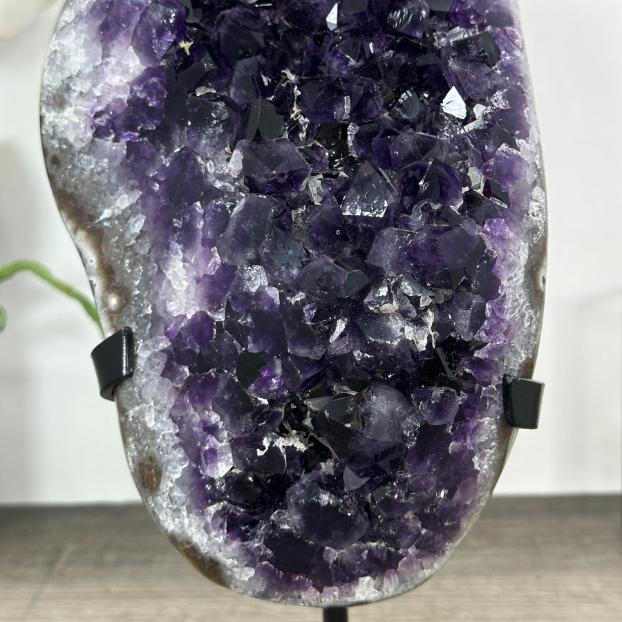 Natural Amethyst Cluster on Metal Stand - MWS3020