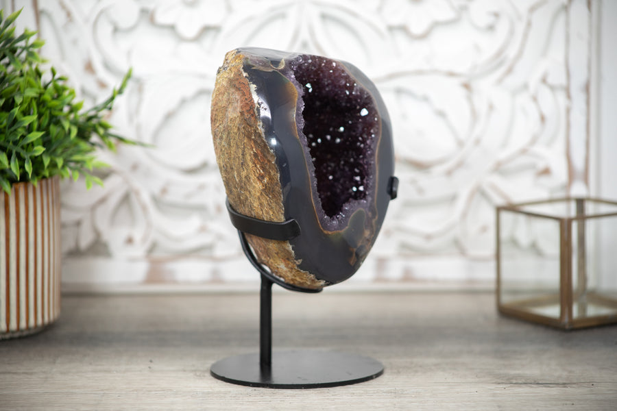 Natural Large Amethyst & Agate Geode - MWS0299