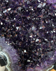 Outstanding Deep Purple Amethyst Geode with Green Jasper Banding - MWS3126