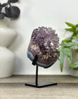 Natural Amethyst Stalactite Flower Formation on Stand - MWS3285