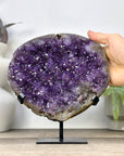 Top Grade Natural Amethyst Specimen on Metal Stand - MWS3359