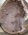 Natural Agate & Amethyst Natural Cave - Handmade Metal Stand Included - MWS3344