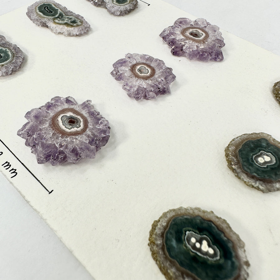 Natural Amethyst Stalactite Slices Wholesale Flat - Ideal for Pendants - STS0031