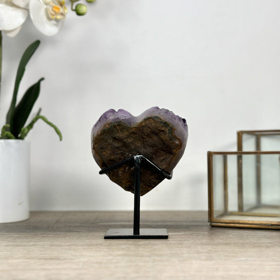 Natural Deep Purple Amethyst Stone Carving - HST0299