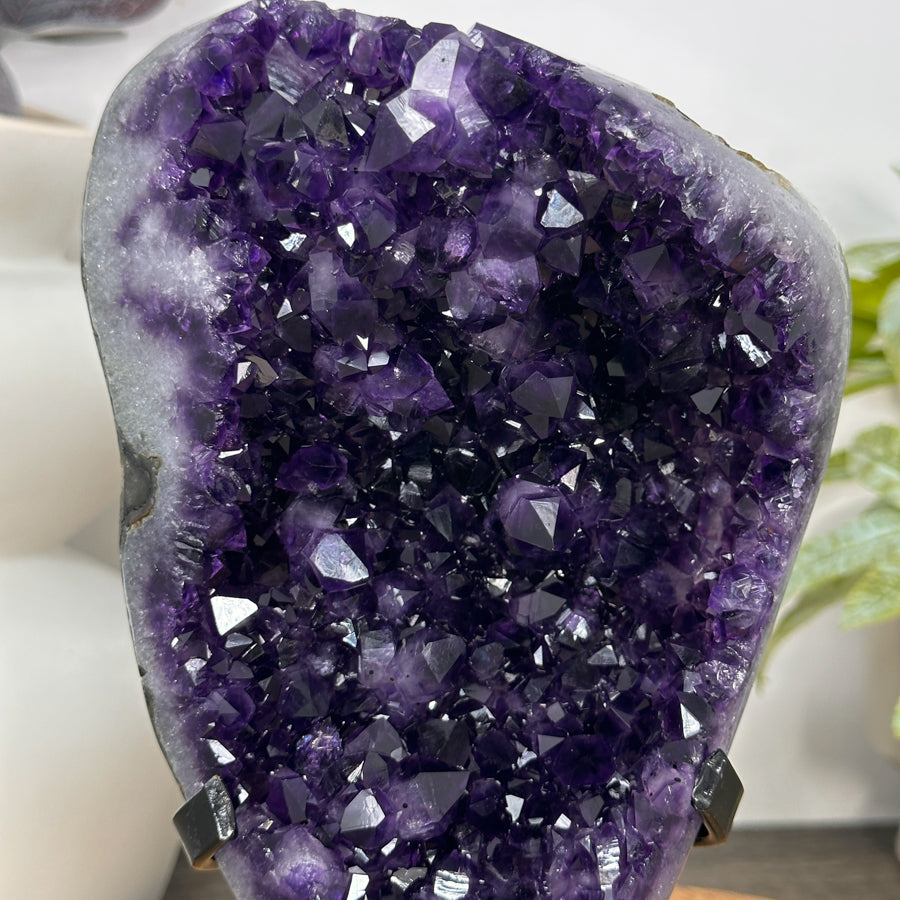 Premium Quality Uruguayan Amethyst Geode on Stand - MWS3056